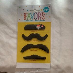 Unique Favors Black Mustache Set